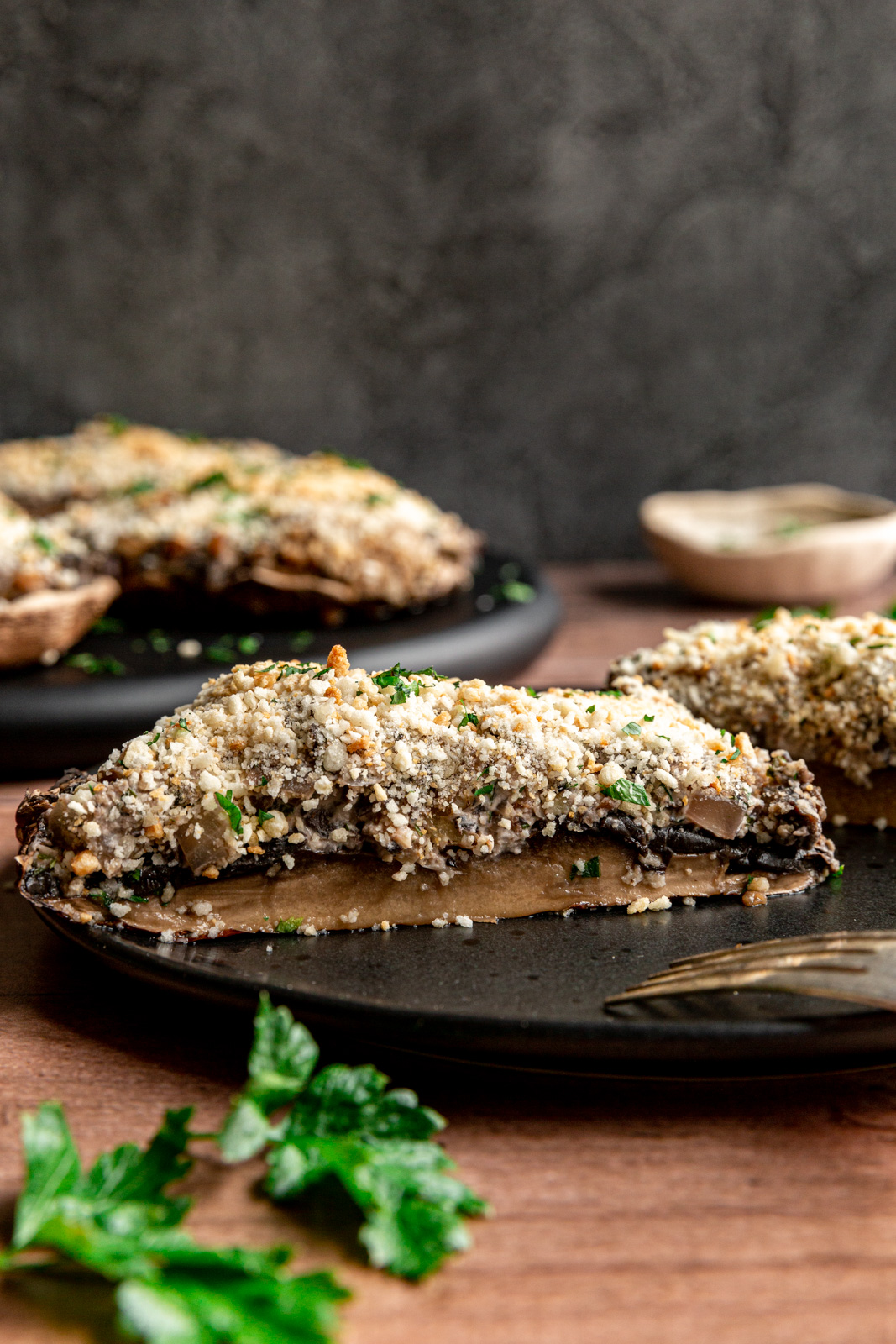 Vegan Stuffed Portobello Mushrooms